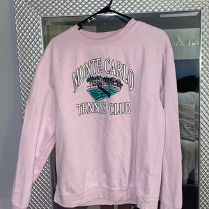 pink monte carlo sweatshirt